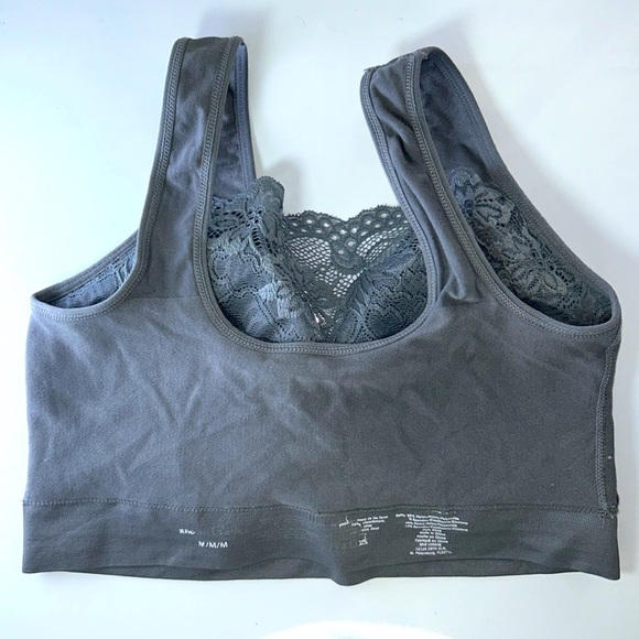 Rhonda Shear 3 Bra Camisole Bundle Size M/L Grey Blue Brown Feminine Work Casual - Picture 9 of 13